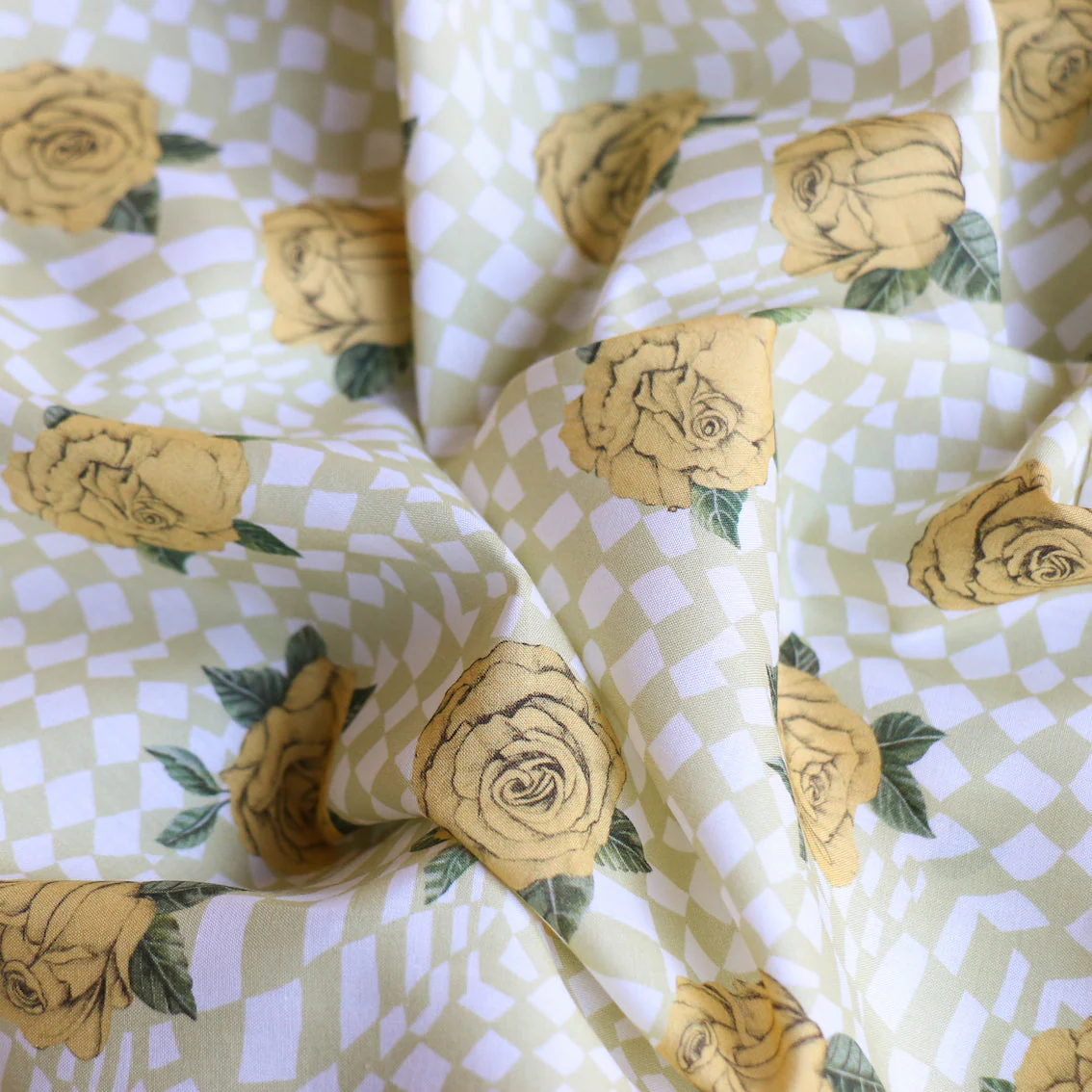 Checkered Rose Yellow - Liberty Tana Lawn™ - Image 2