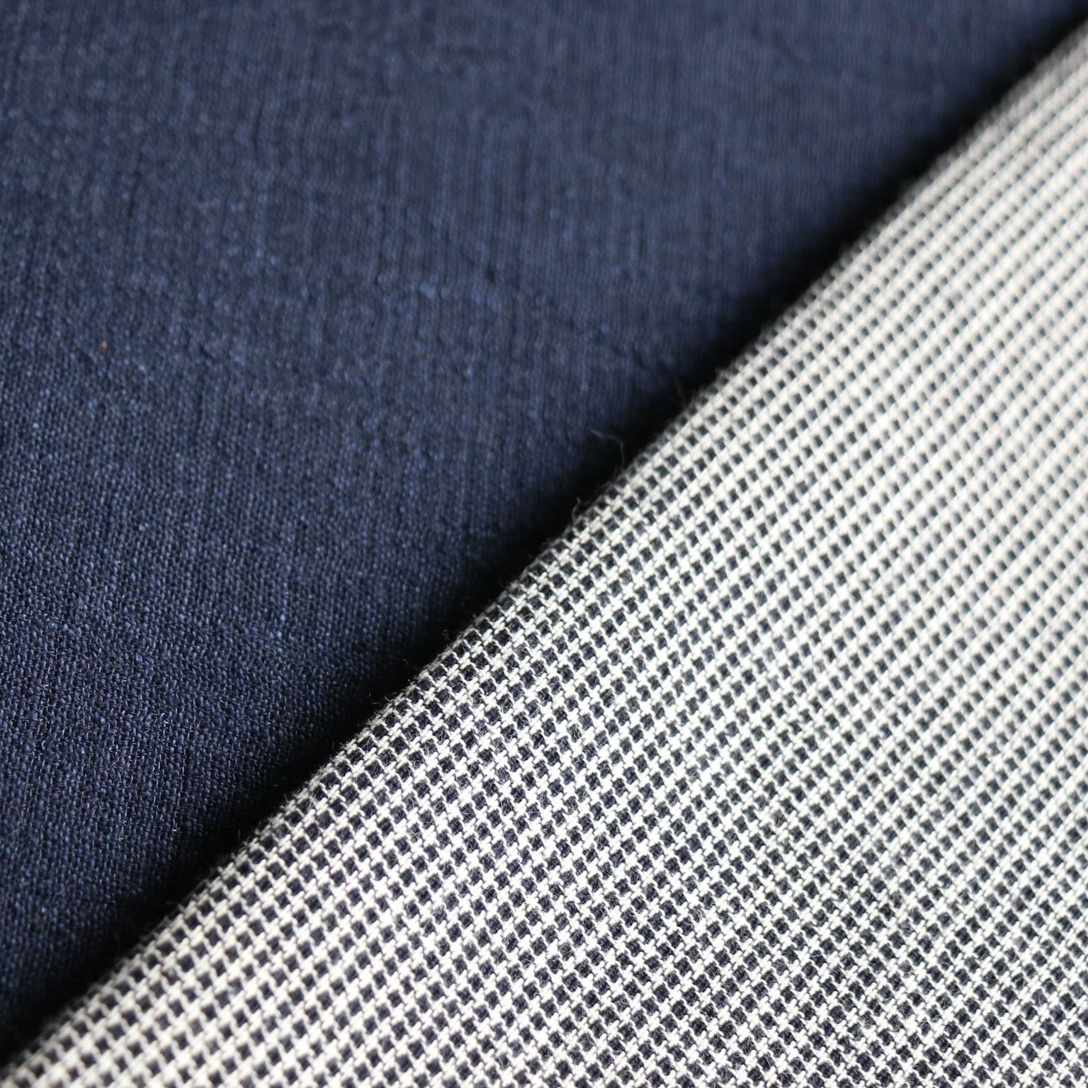 Checking Navy - Double Sided - Image 2