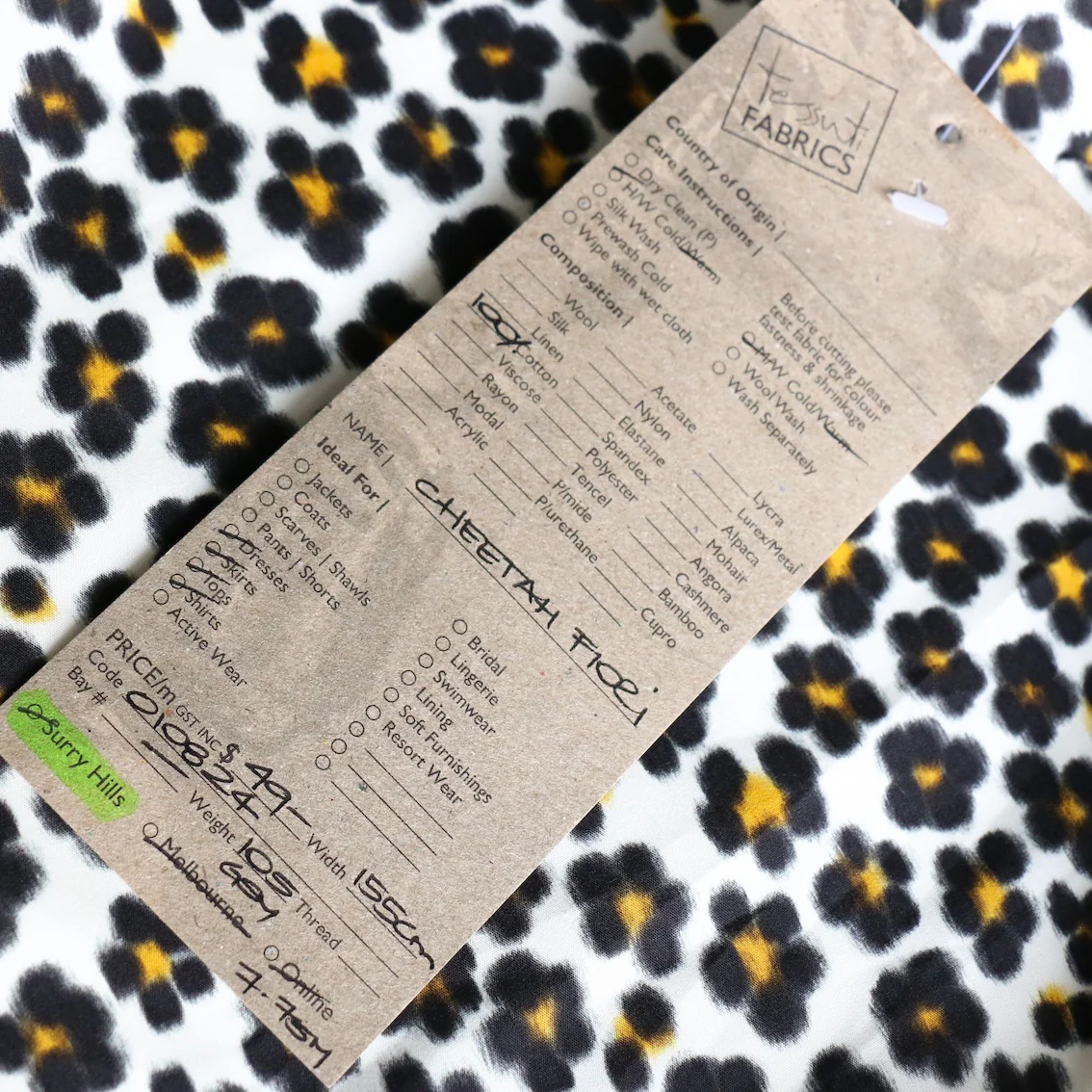 Cheetah Fiori Poplin - Image 4
