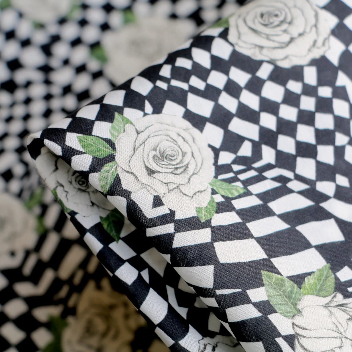 Chequered Rose Liberty Tana Lawn™
