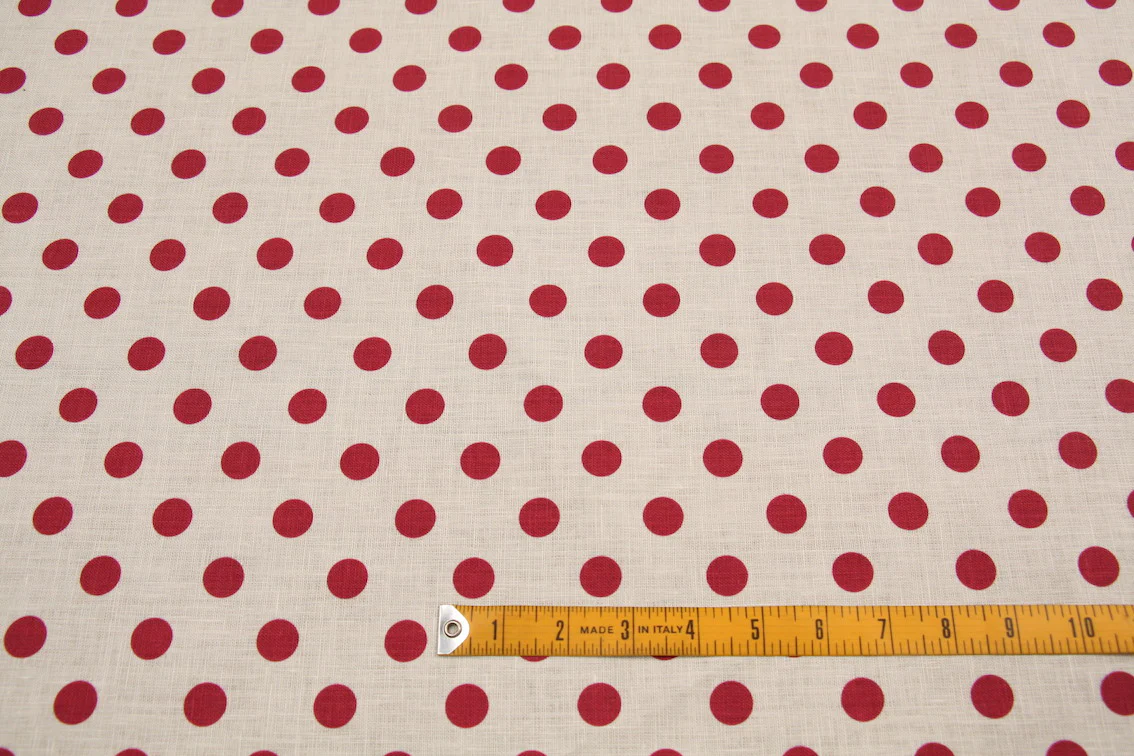 Cherry Drop Spot Linen - Image 2
