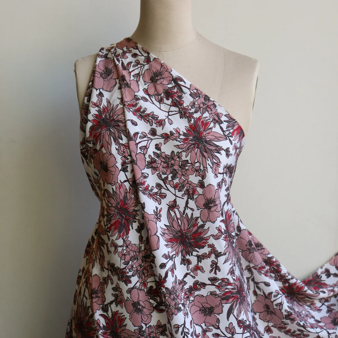 Chianti Poppies Silk Crepe De Chine - Image 5