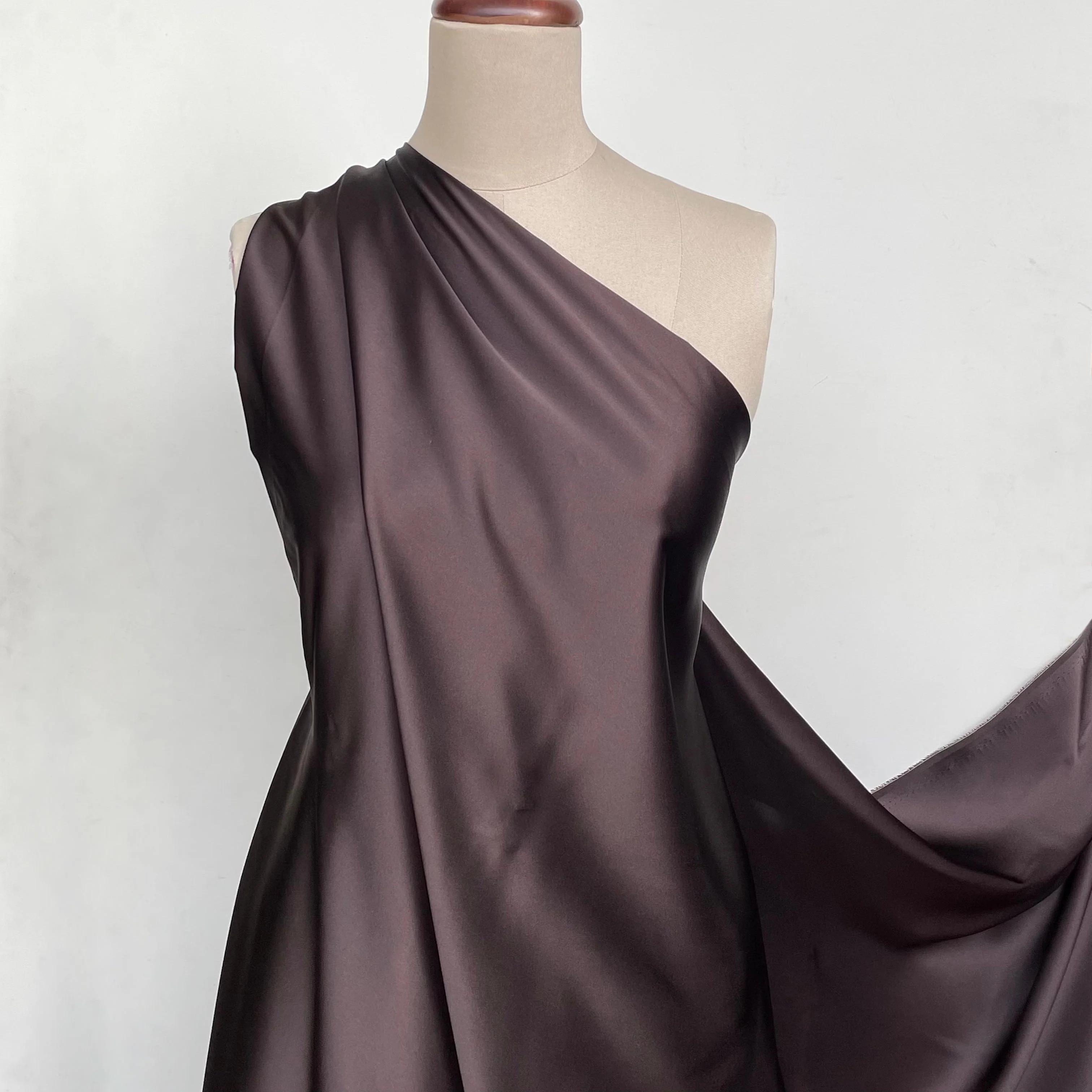Chocolate Silk Satin - 19mm - Image 3