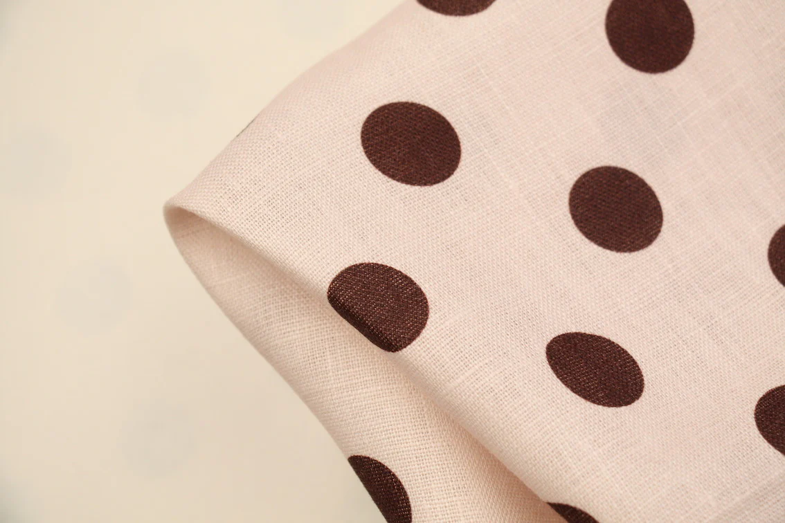 Chocolate Spot Linen - Image 2