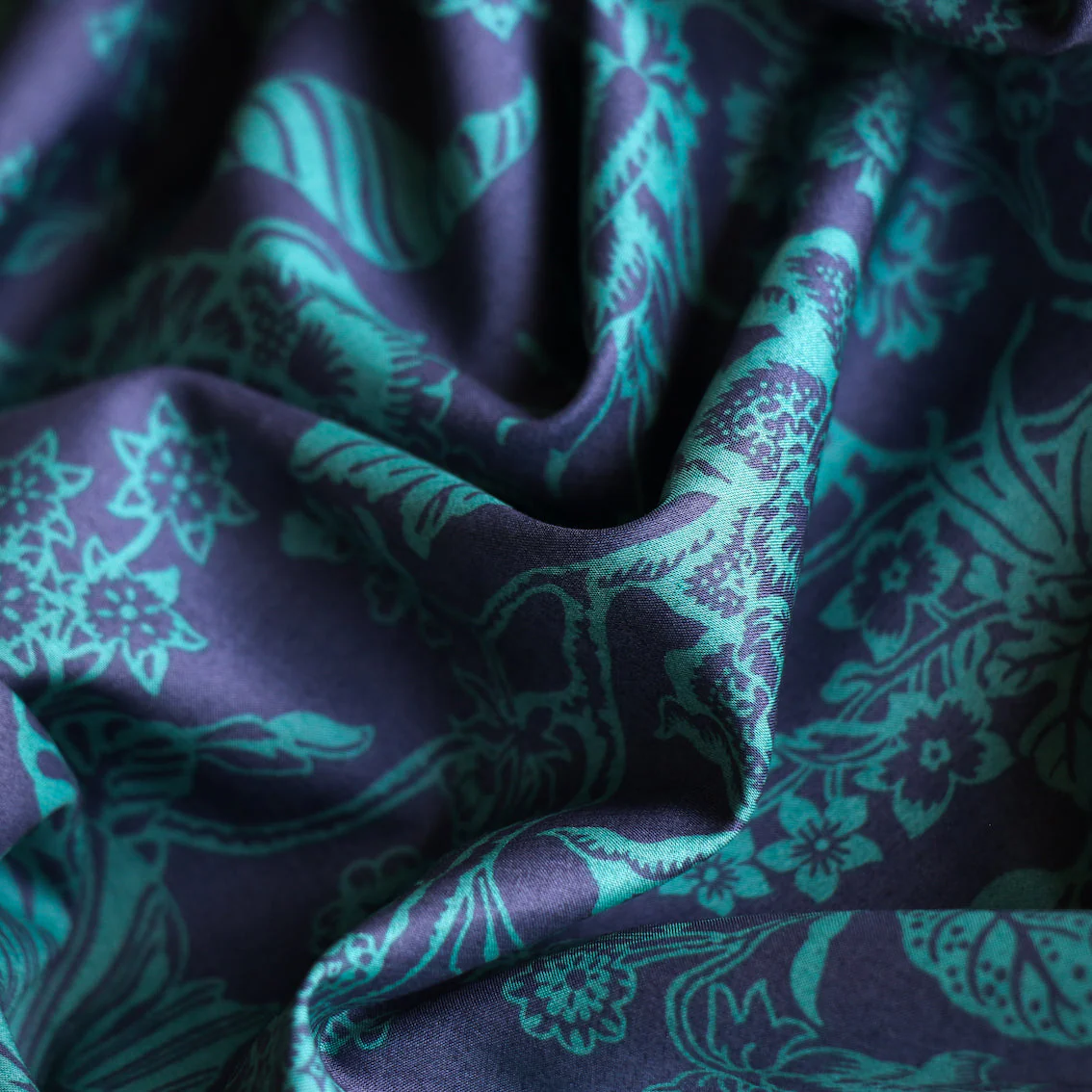 Christelle Silhouette Blue/Teal - Liberty Tana Lawn™ - Image 2
