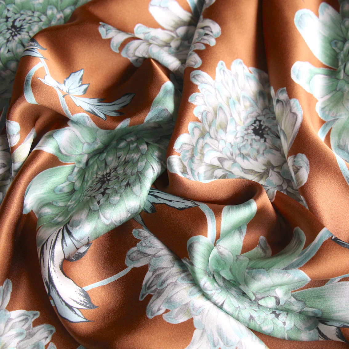 Chrysanthemum Spice Silk Satin - Image 2