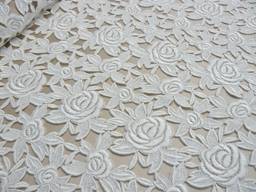 CHUNKY ROSE GUIPURE LACE