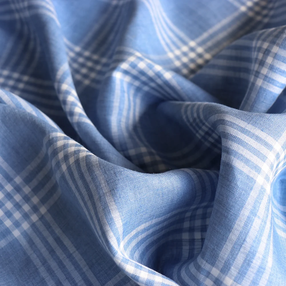 Cielo Check Linen - Image 2
