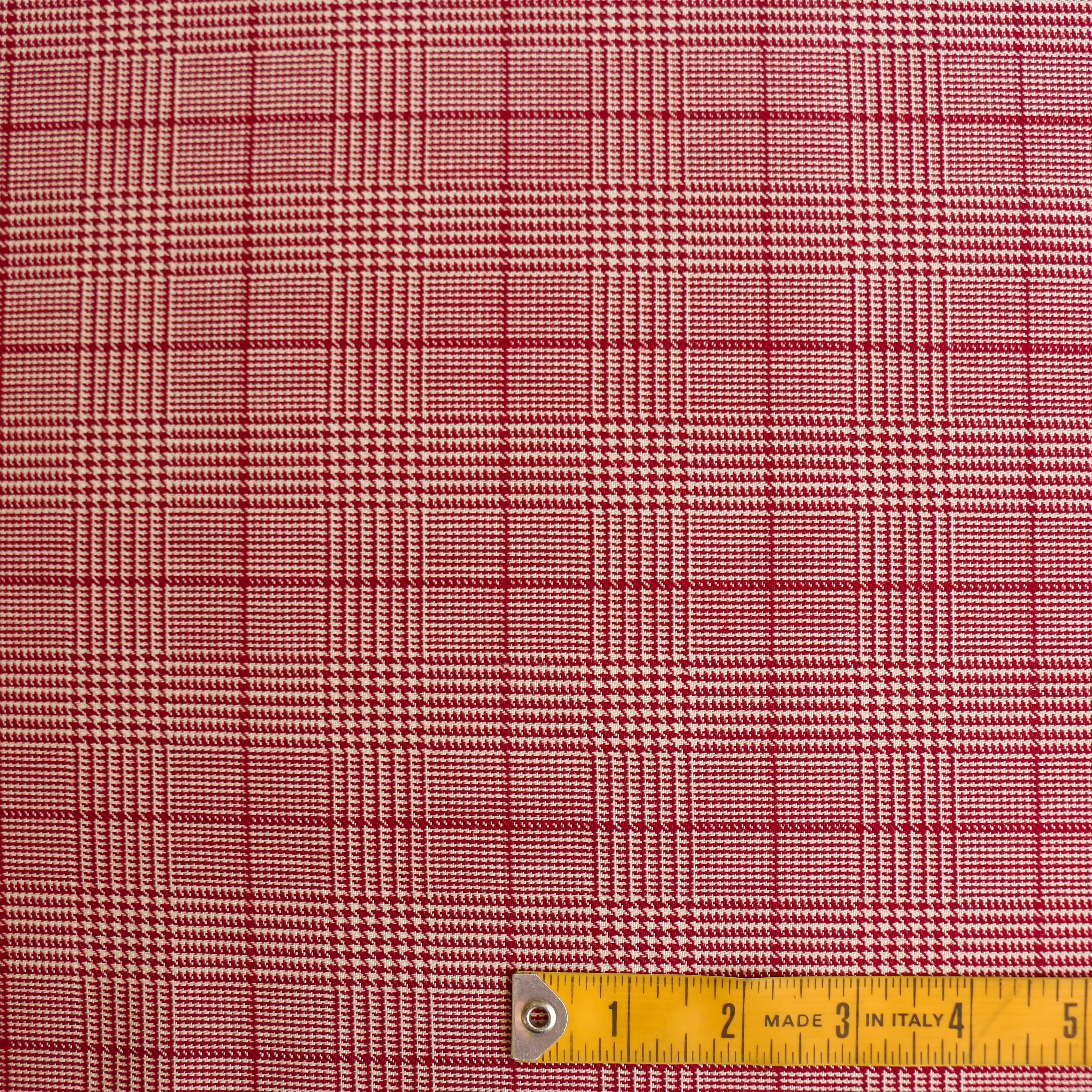 Ciliegia Check Wool Suiting - Image 3