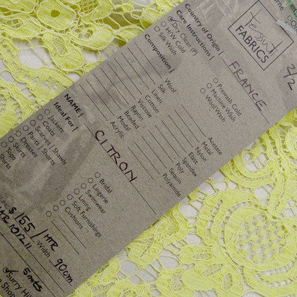 Citron Guipure Lace - Image 8