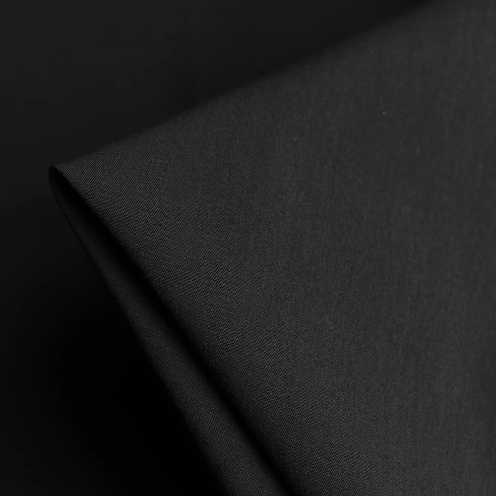 Citta Black Stretch Poplin