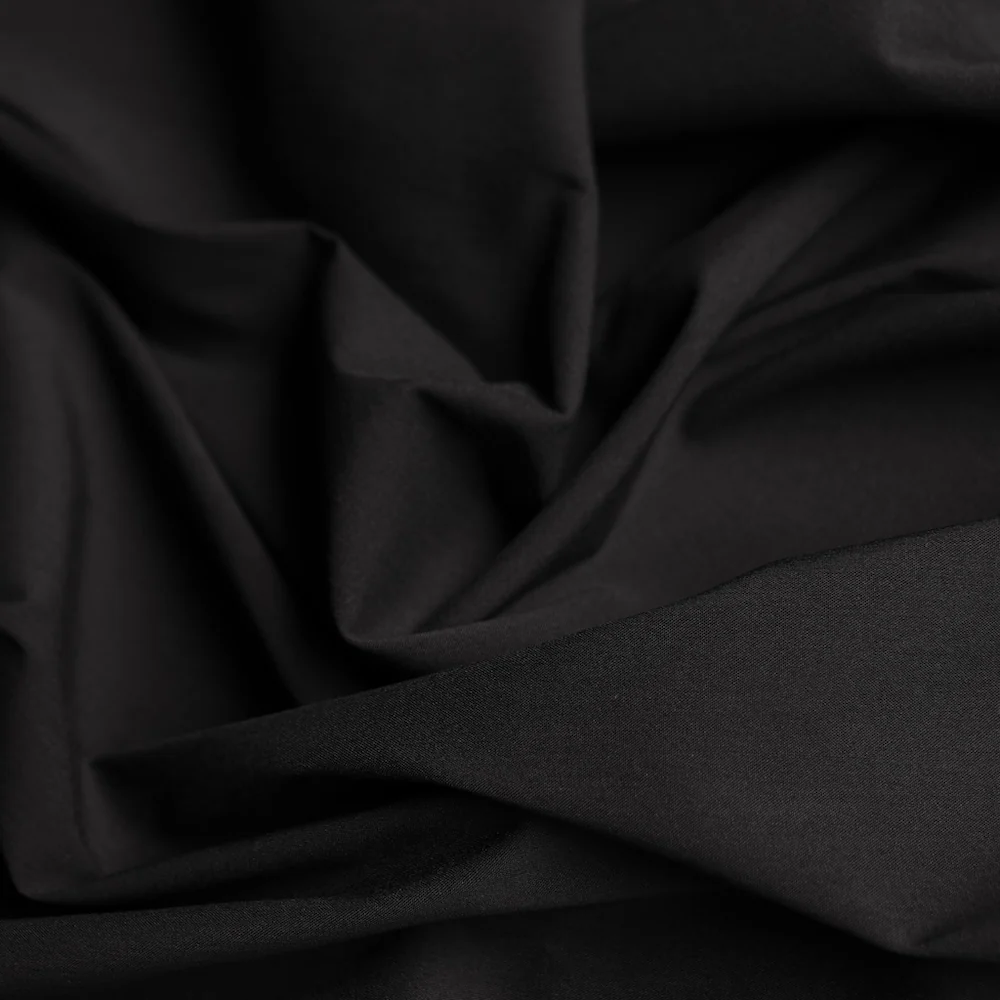 Citta Black Stretch Poplin - Image 2