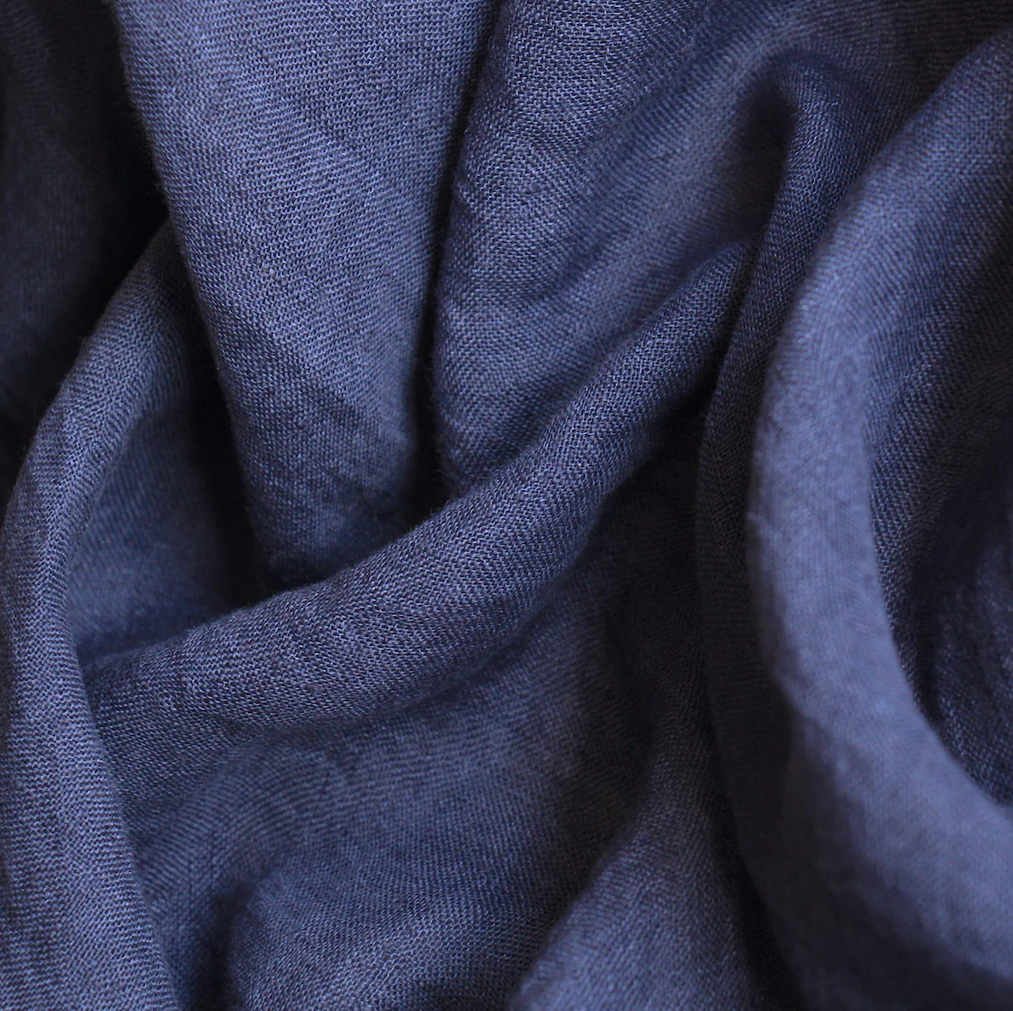 City Indigo Linen Gauze - Image 2