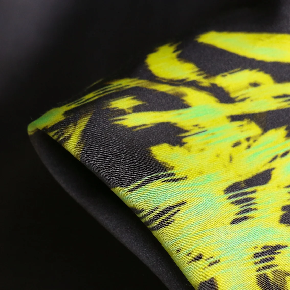 Clemente Lime Viscose Satin