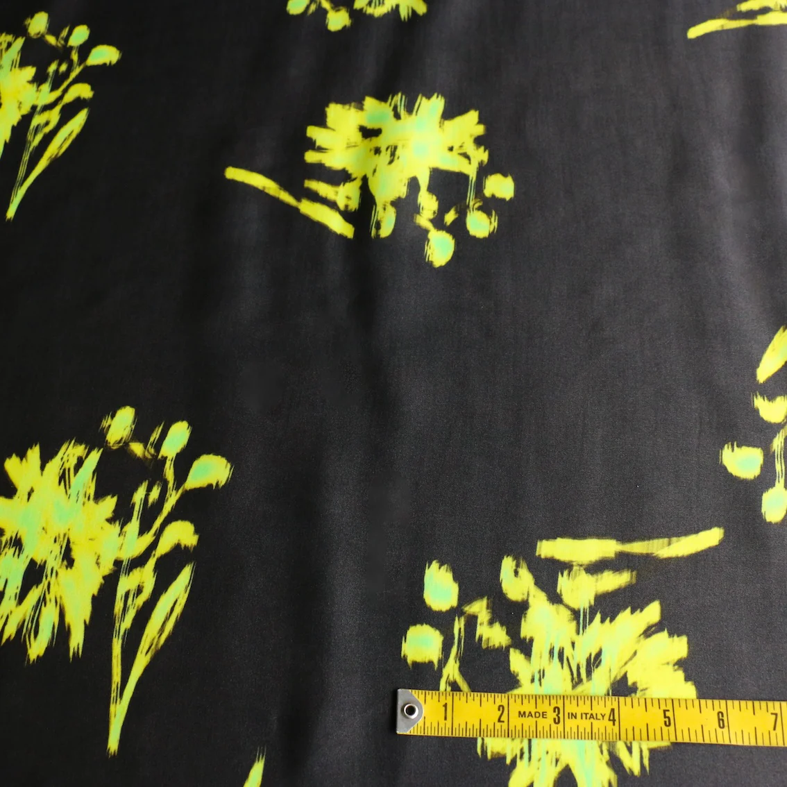 Clemente Lime Viscose Satin - Image 3