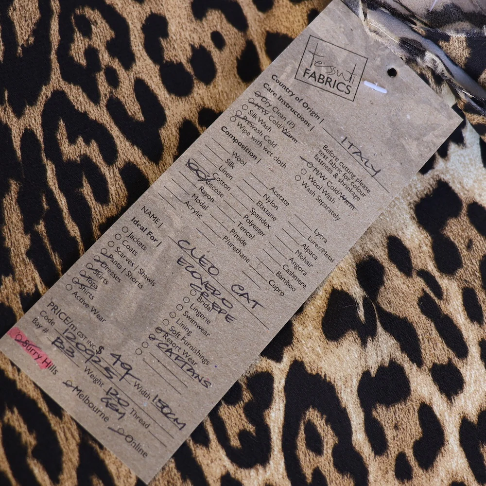 Cleo Cat Ecovero Viscose Crepe - Image 5