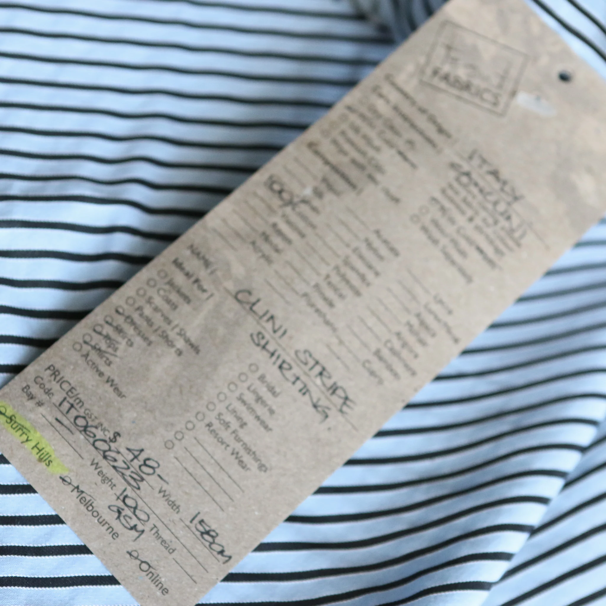 Clini Stripe Cotton Shirting - Image 3