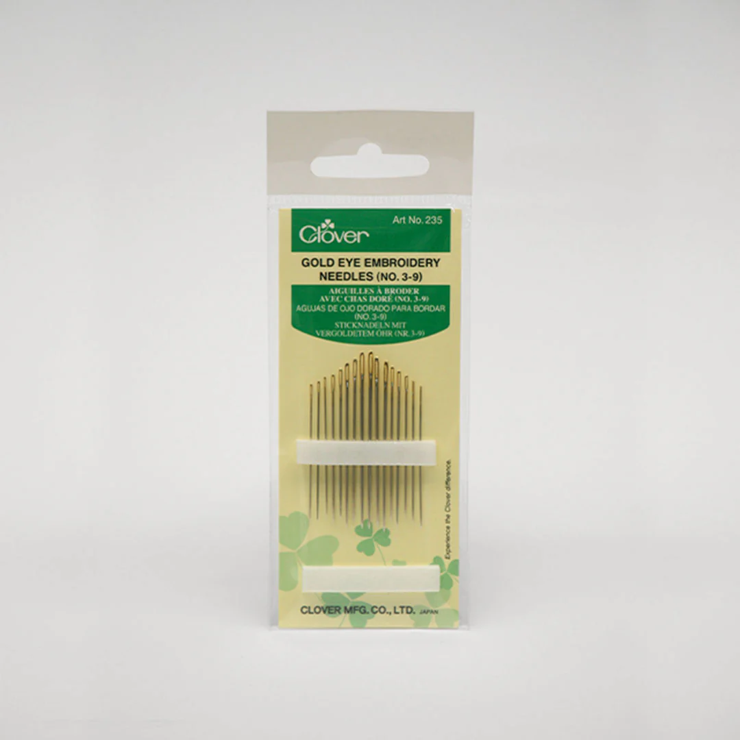 Clover - Gold Eye Embroidery Needles (No. 3-9)