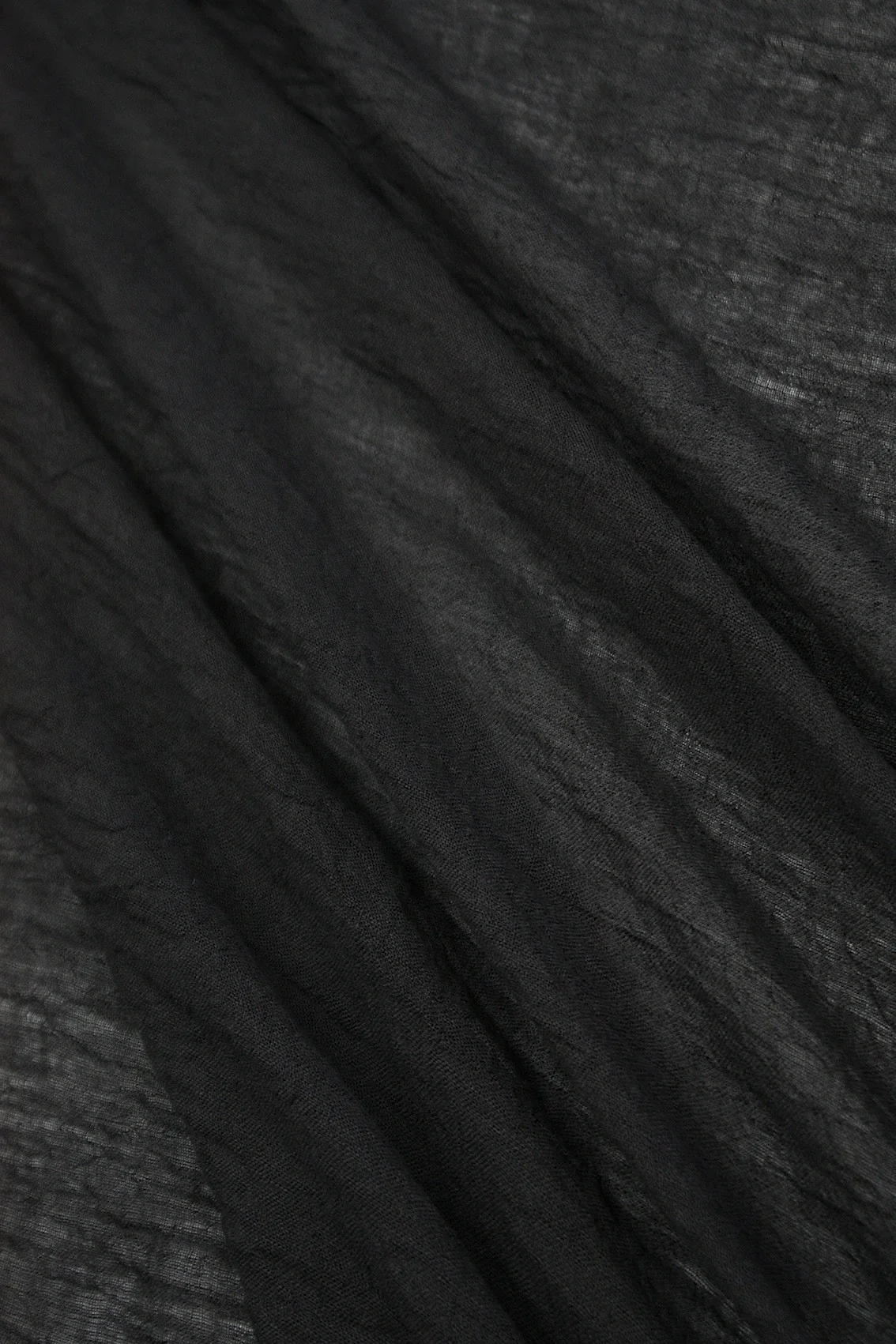 Coal Crinkled Washed Linen - Image 2