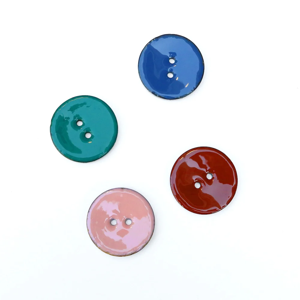 Coated Coloured Coconut Button - Assorted Colours - Image 2