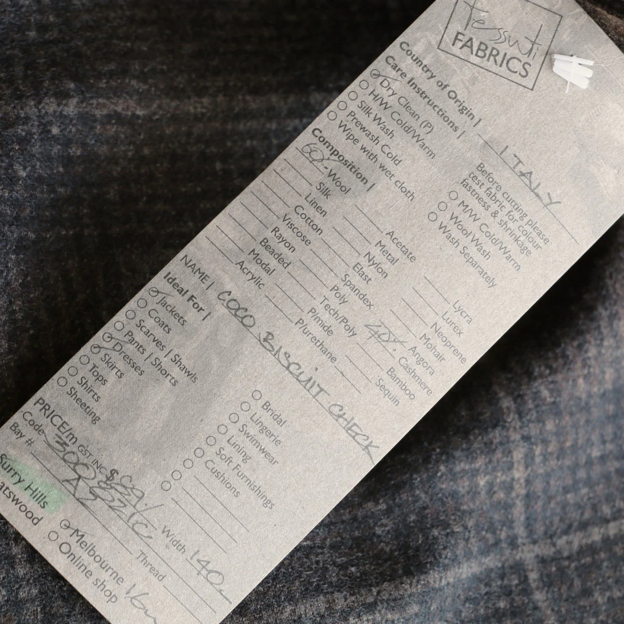 Coco Biscuit Check Knit - Image 6