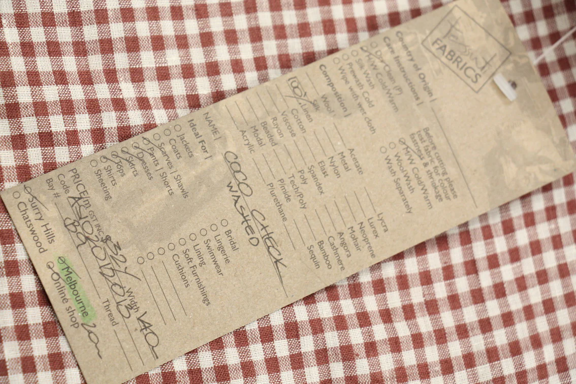 Coco Check Washed Linen - Image 5