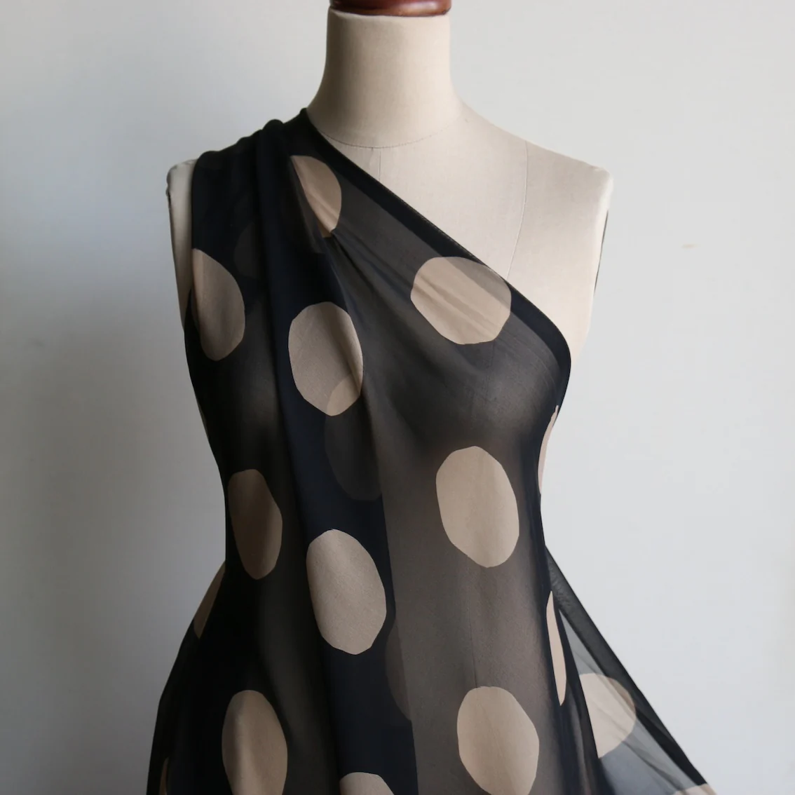 Coffee Rounds Silk Georgette - Image 4