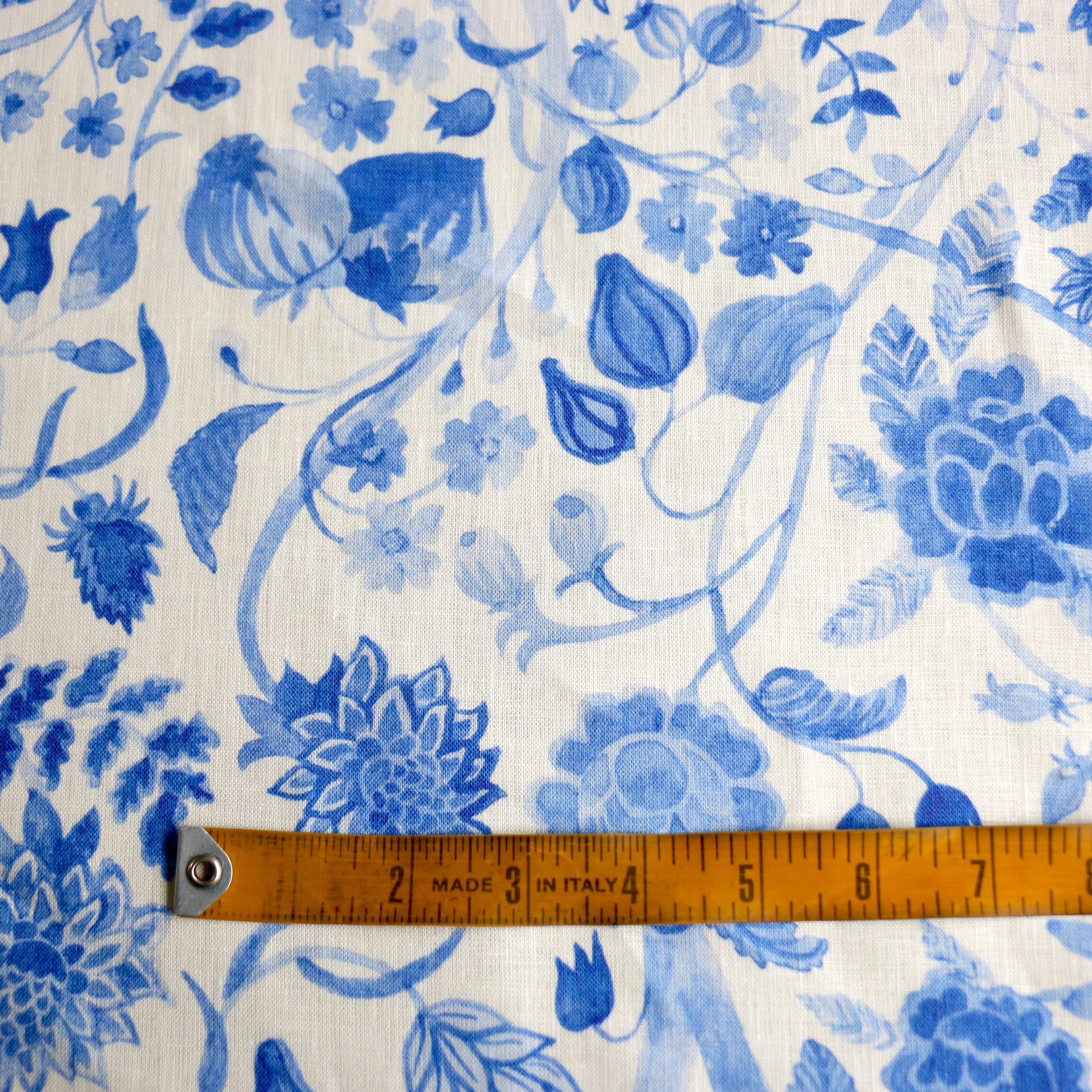 Colaco Garden Blue Printed Linen - Image 3