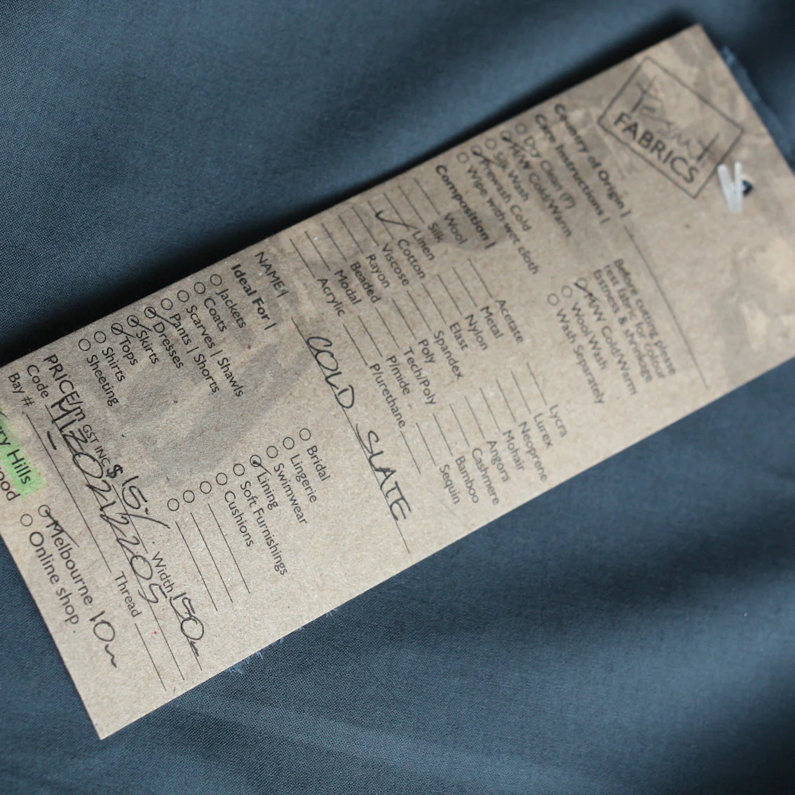 Cold Slate Voile - Image 3