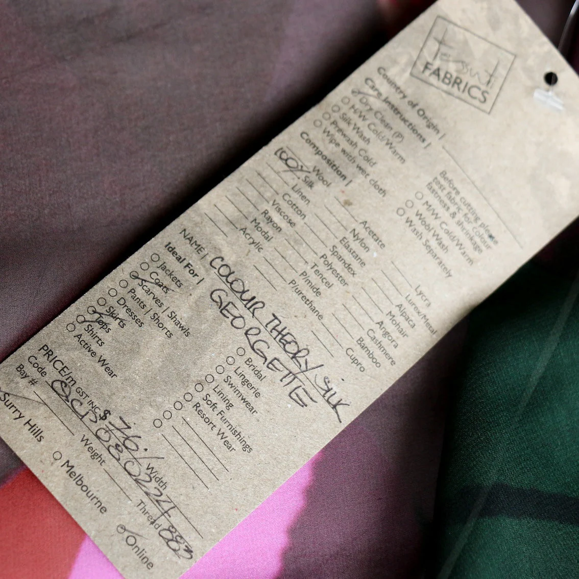 Colour Theory Silk Georgette - Image 4