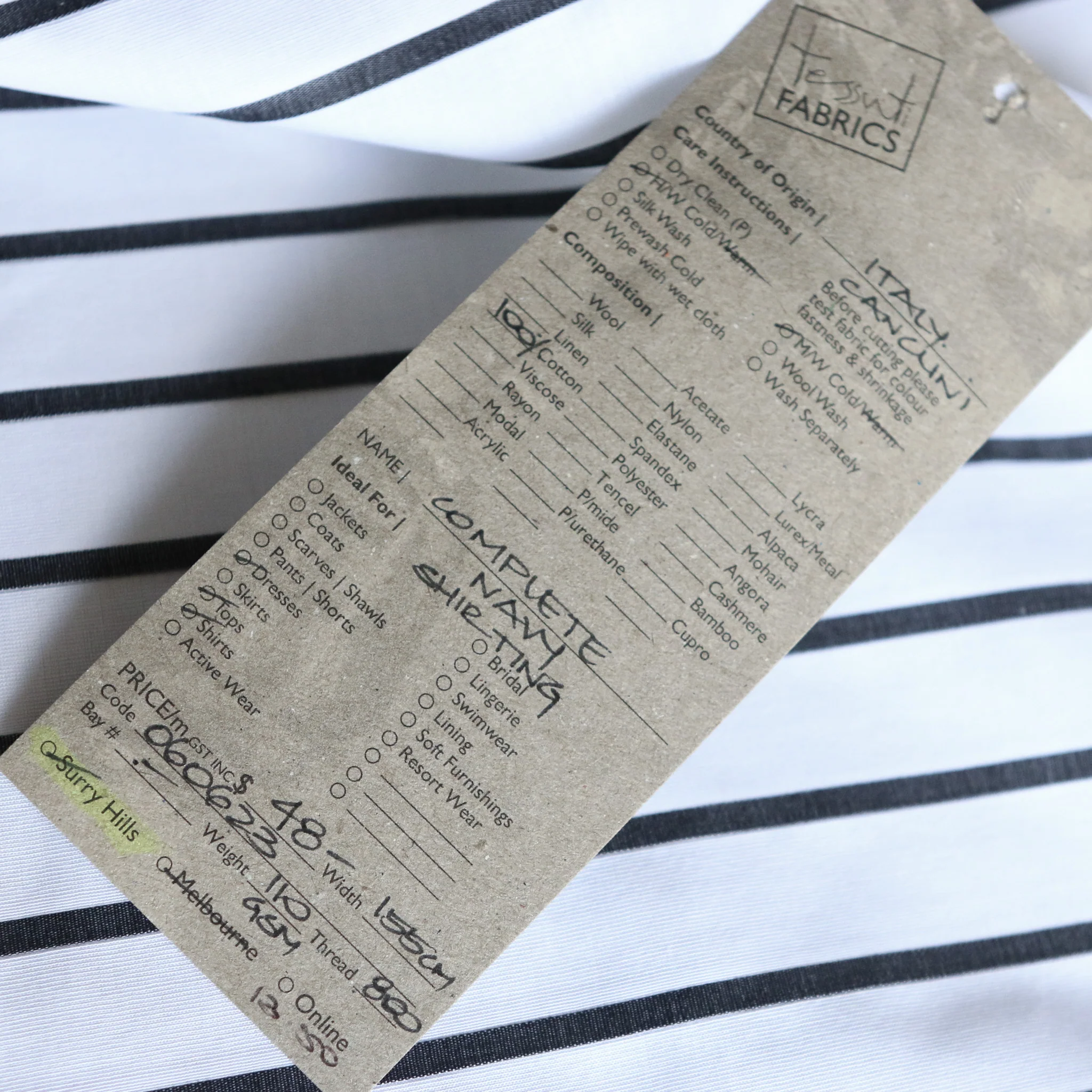 Complete Navy Cotton Shirting - Image 4
