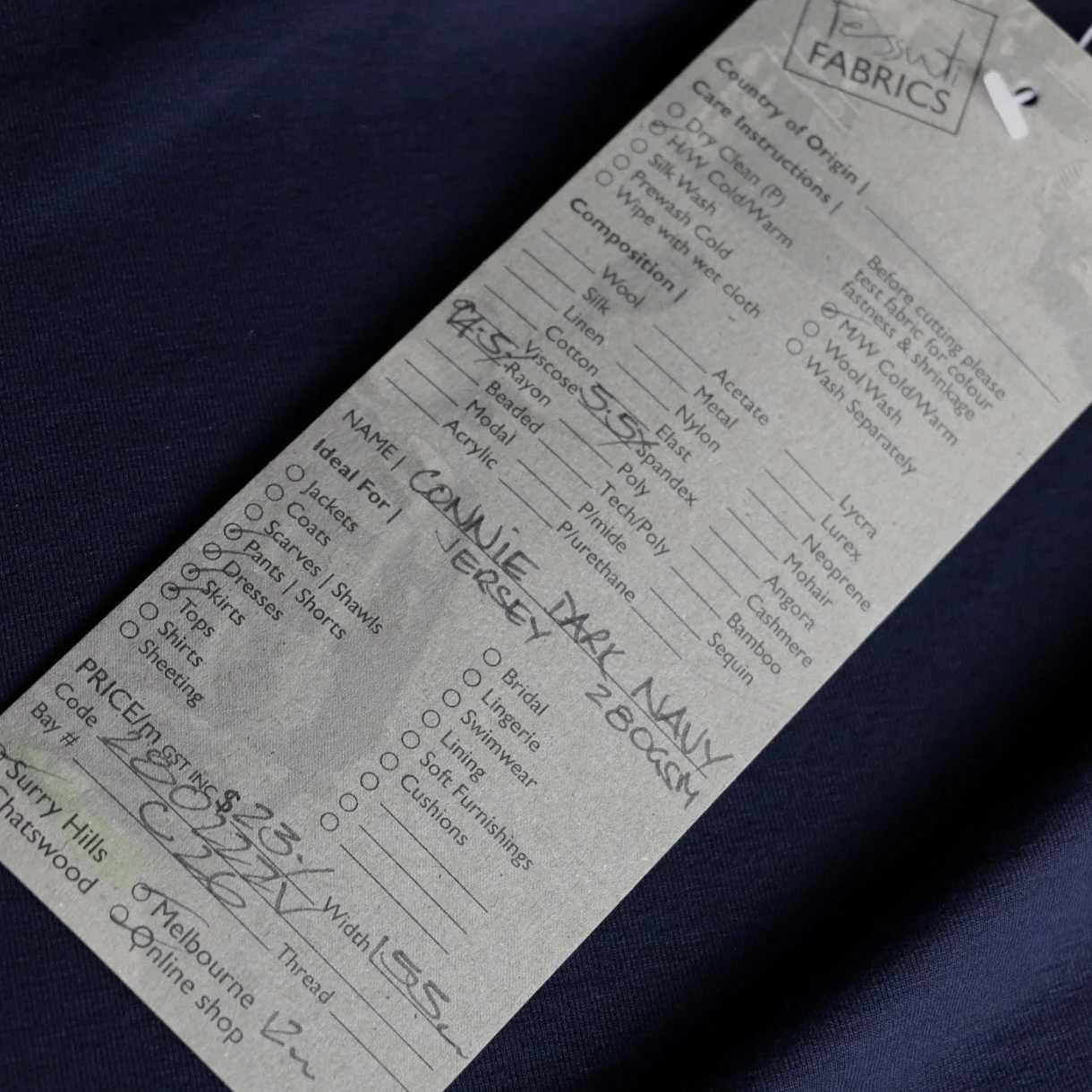 Connie Dark Navy Jersey - Image 3