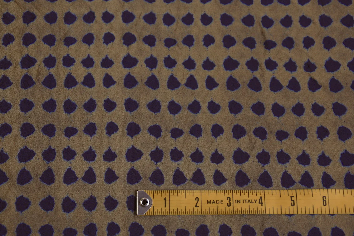 Copper Ink Spot Silk Crepe De Chine - Image 2