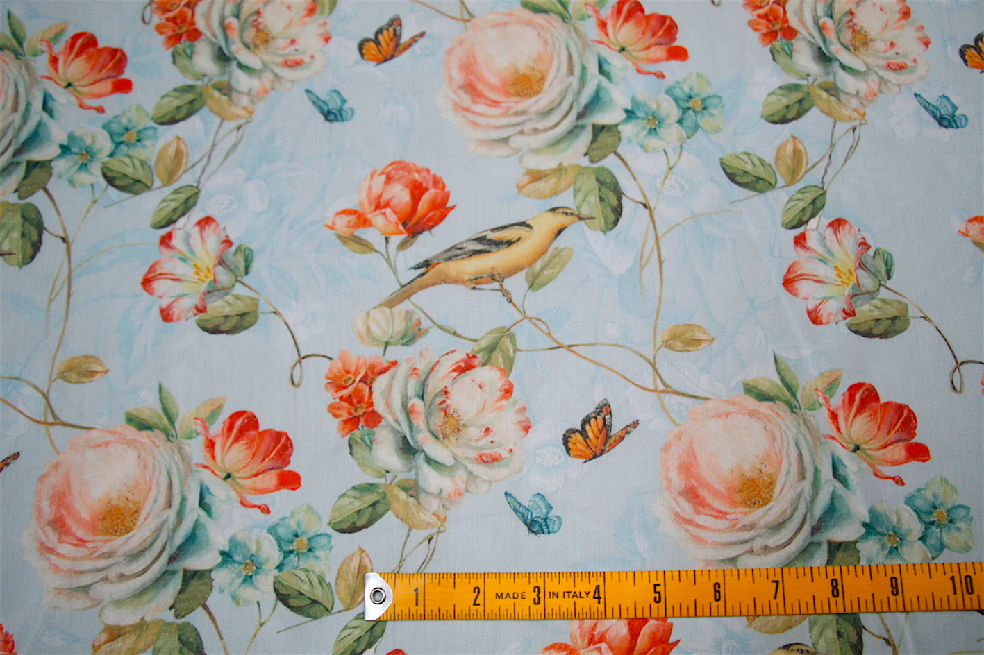 Blue Wonderland Silk/Cotton Voile - Image 2