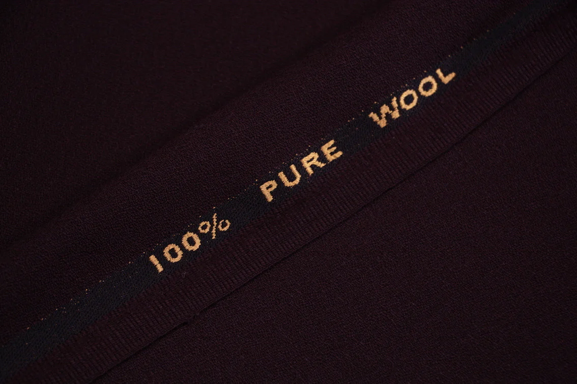 Brown Empire Wool Crepe - Image 2