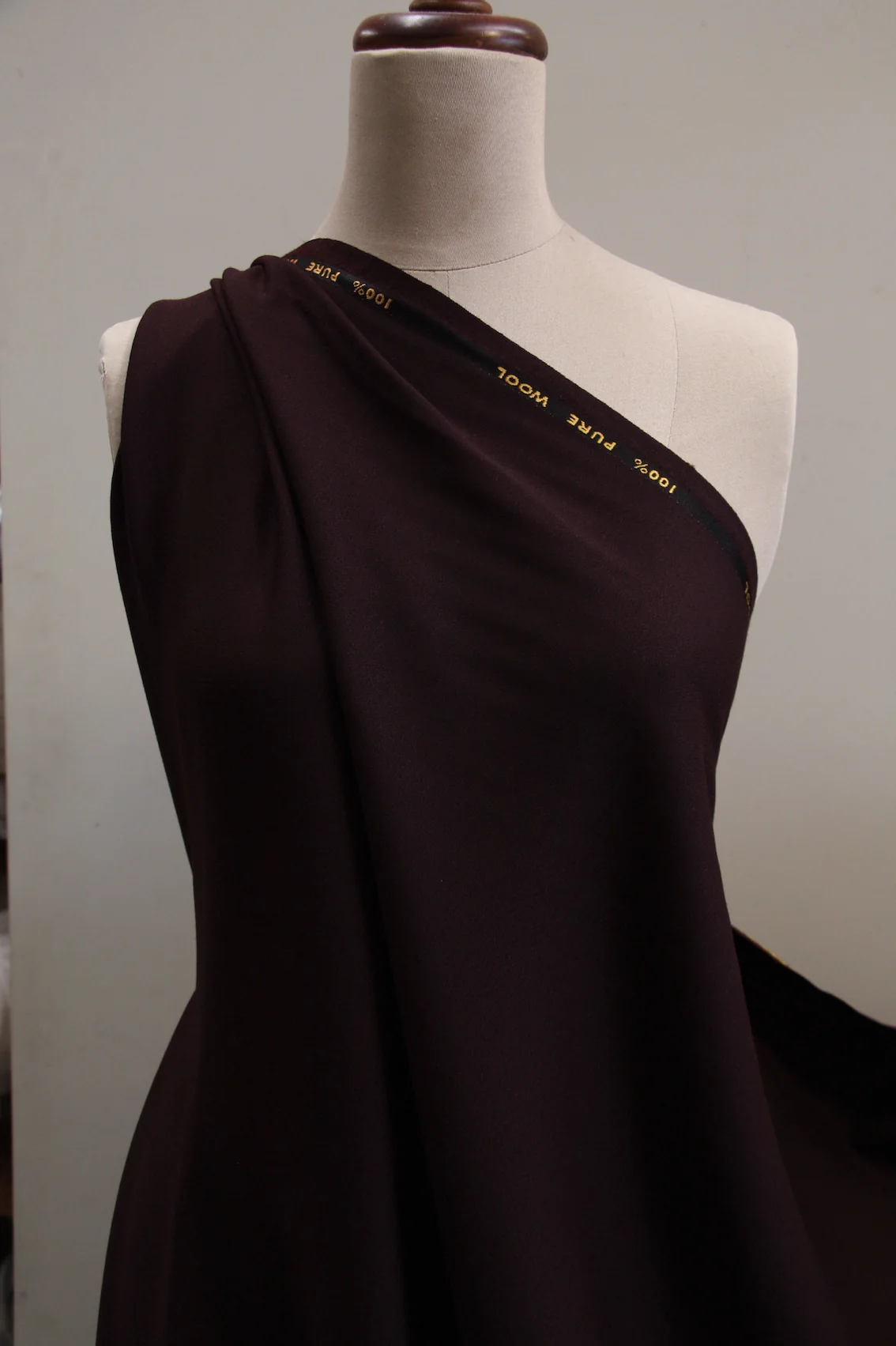 Brown Empire Wool Crepe - Image 4