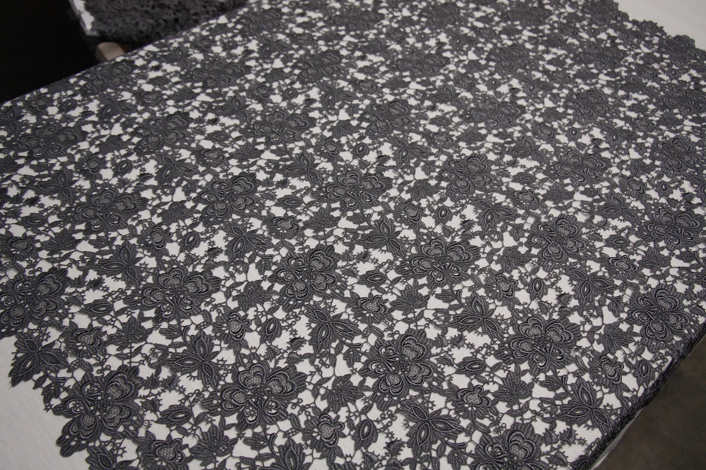 Charcoal Giselle Guipure Lace - Image 4