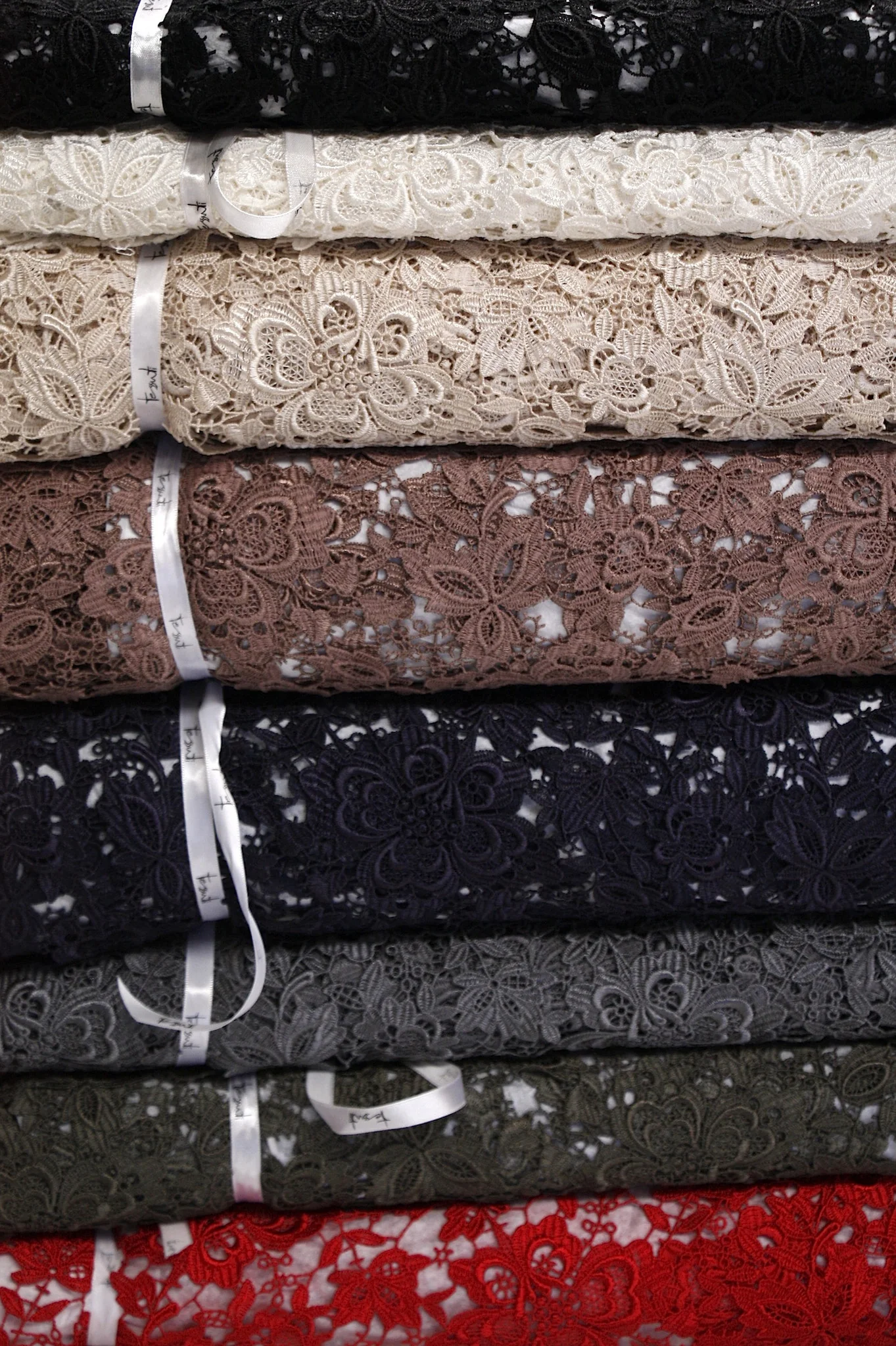 Charcoal Giselle Guipure Lace - Image 6