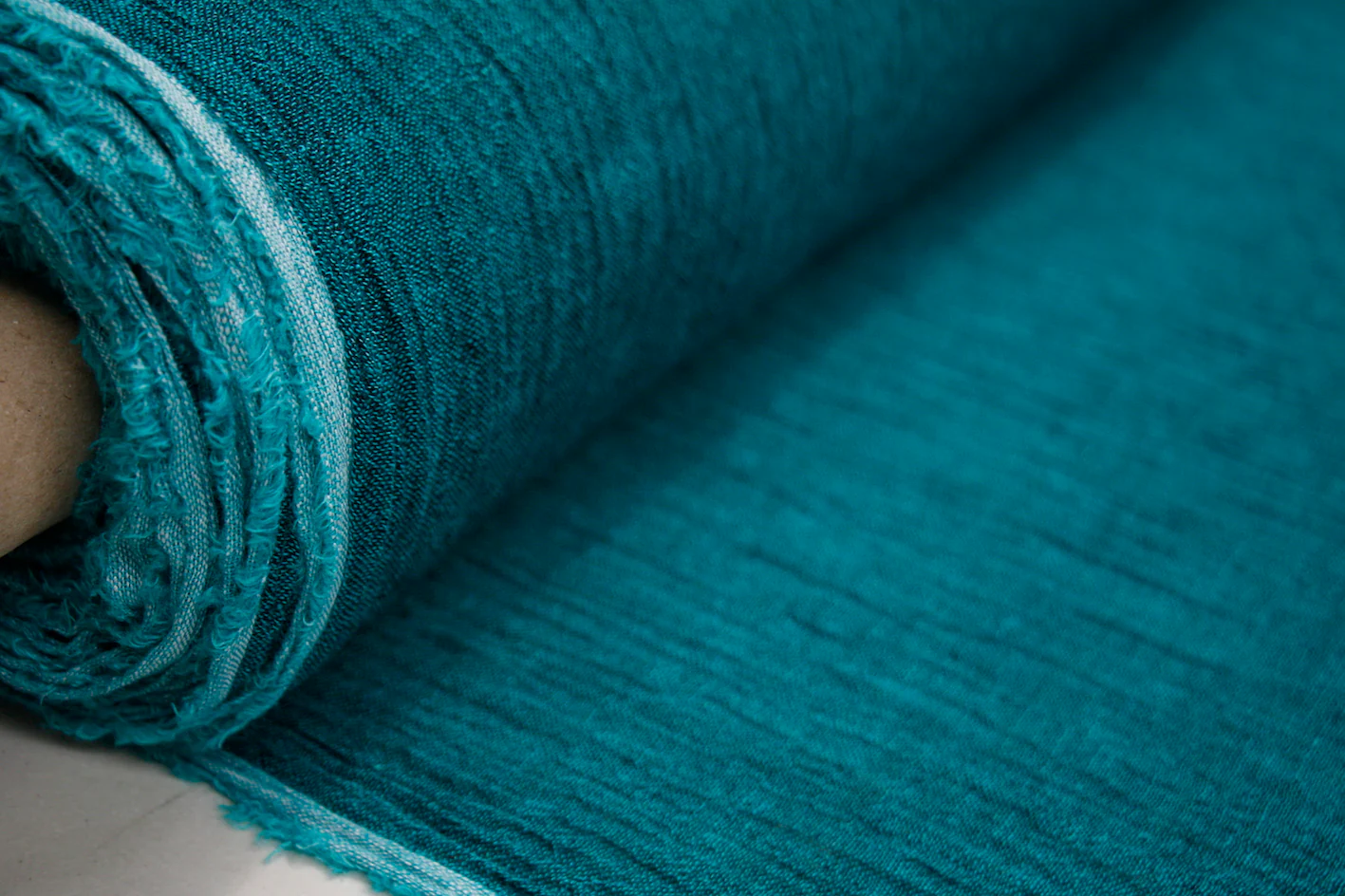 Emerald Crinkle Linen - Image 4
