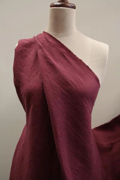 EU Bordeaux Washed Linen - Image 3
