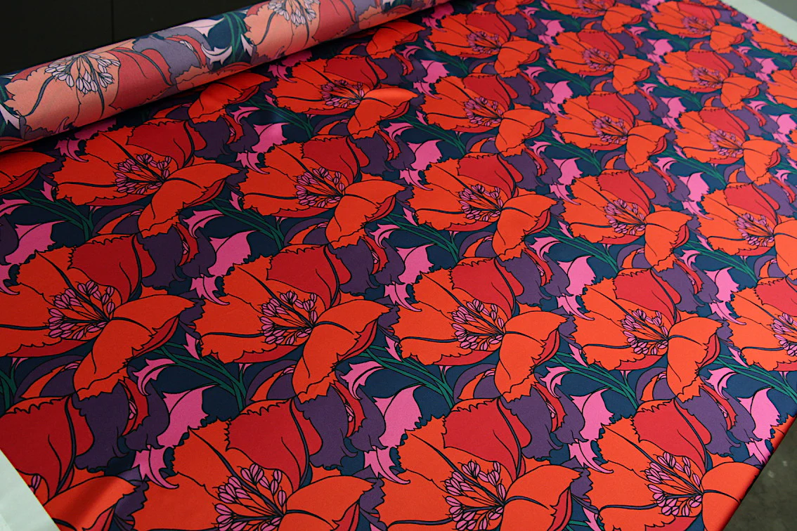 Eustacia Melon - Liberty Silk Satin - Image 3