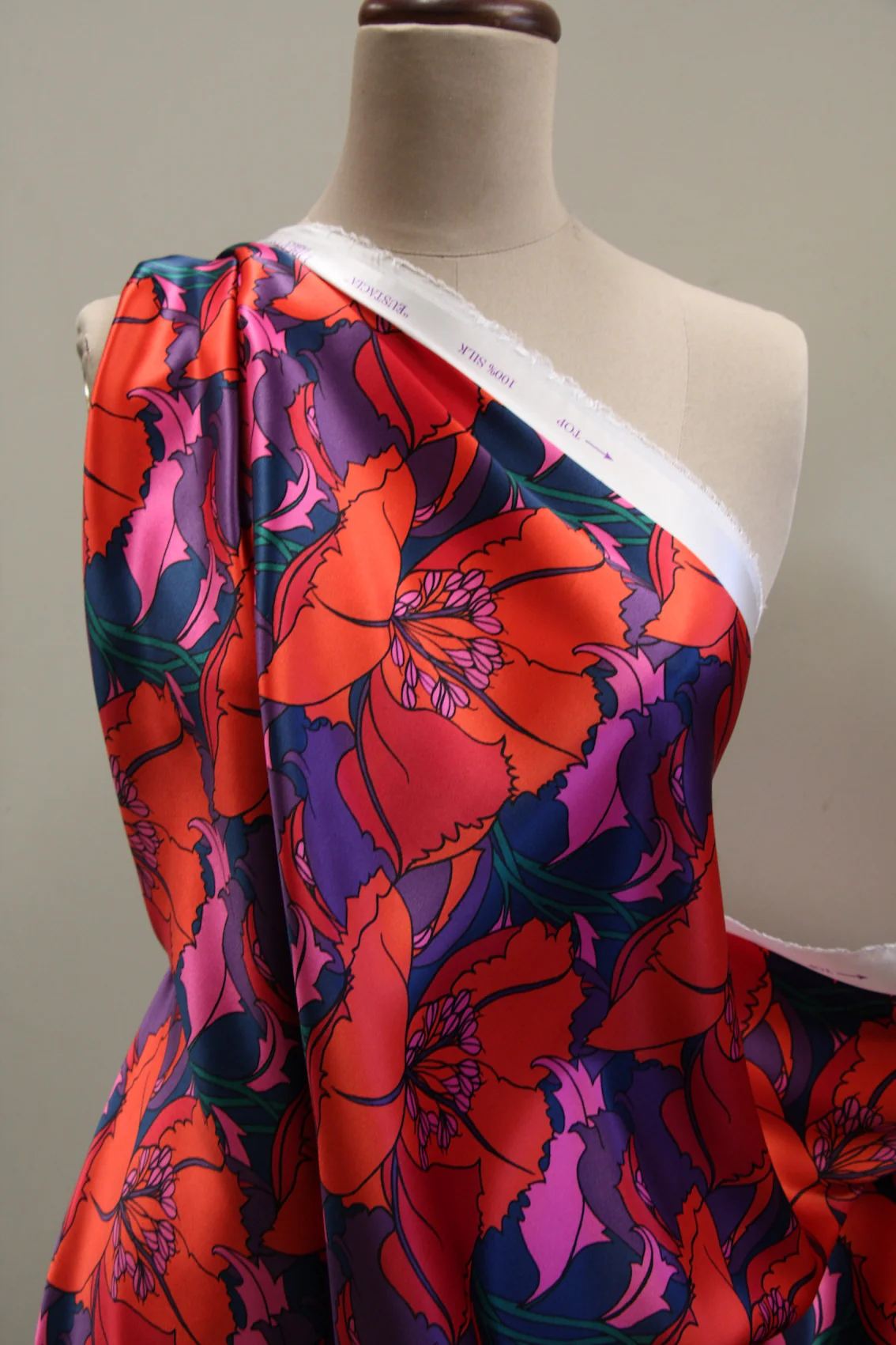 Eustacia Melon - Liberty Silk Satin - Image 5