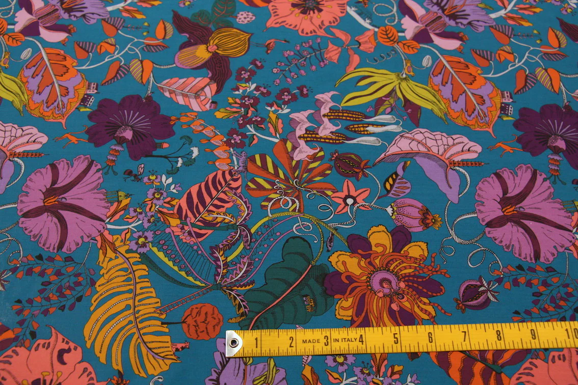 Fantasy Land Aqua - Liberty Tana Lawn - Image 3
