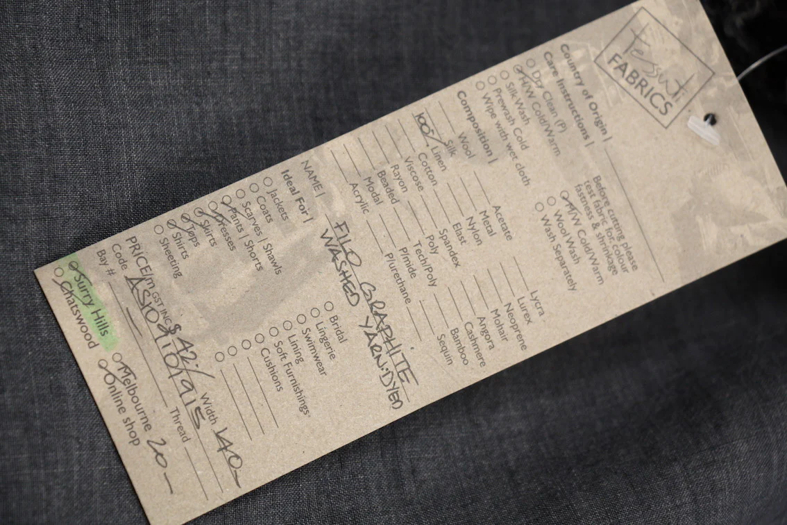 Filo Graphite Linen - Image 3