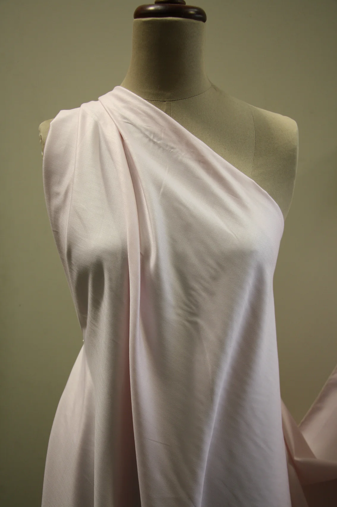 Pink Herringbone Shirting - Image 3