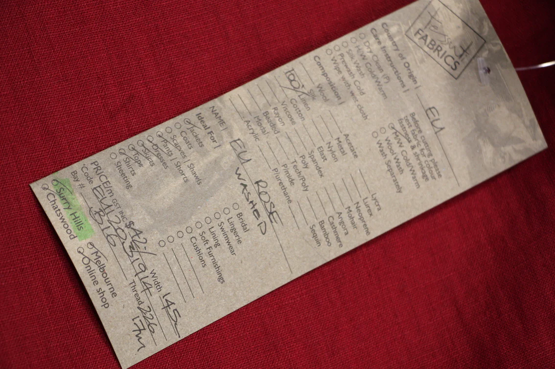 EU Rose Washed Linen - Image 2