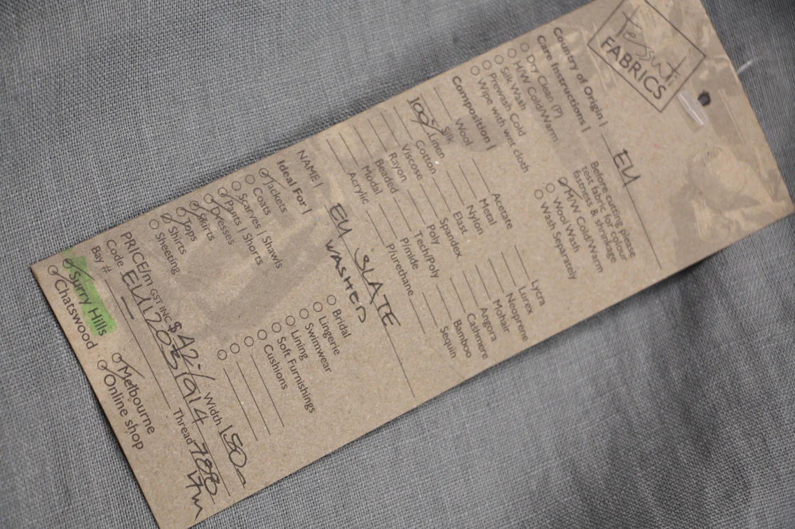 EU Slate Washed Linen - Image 2