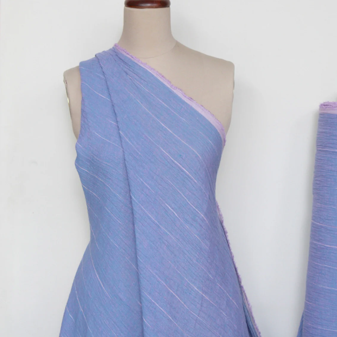 Symi Sky Crinkle Linen - Image 6