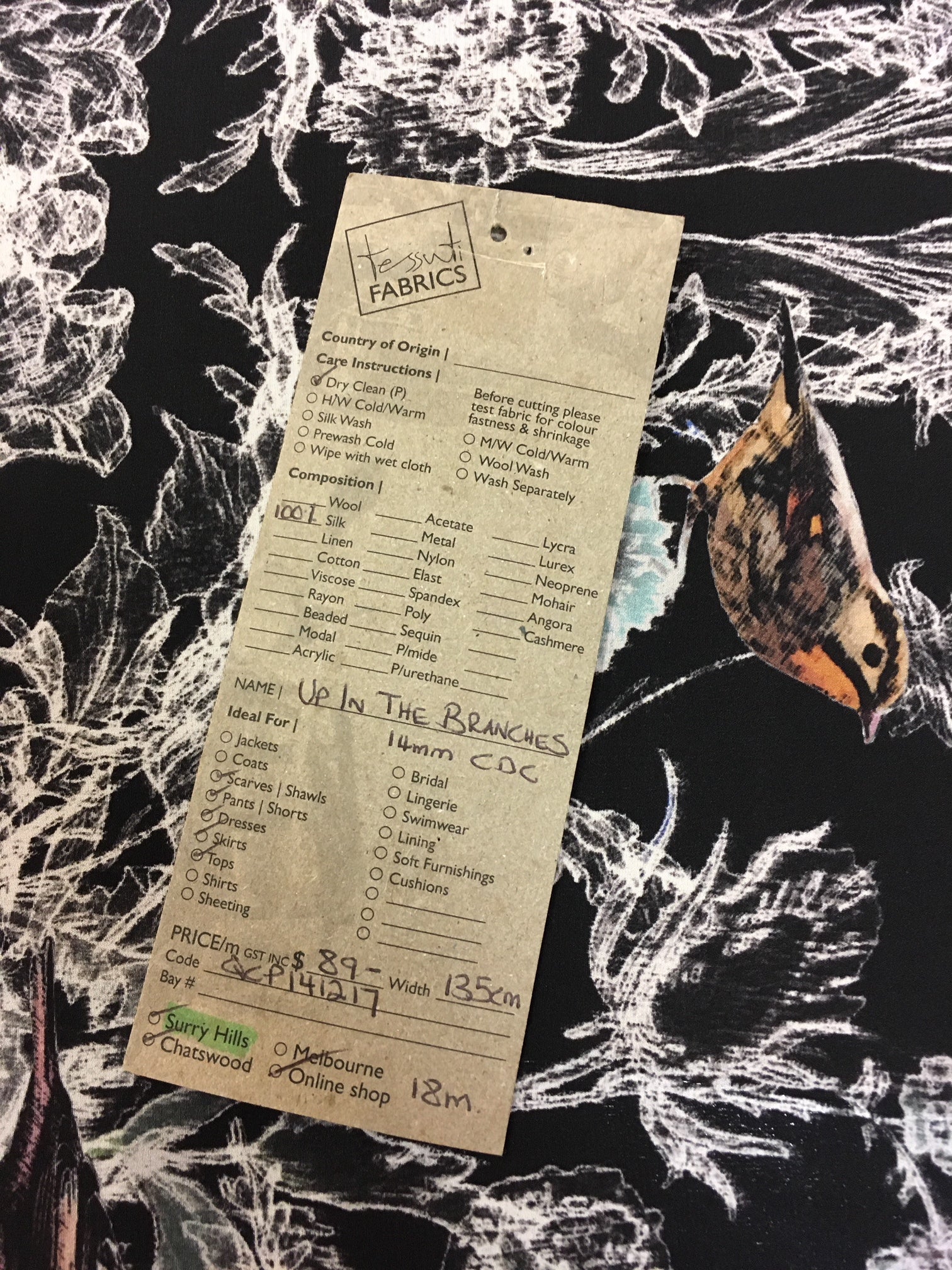 Up In The Branches - Crepe De Chine - Image 5