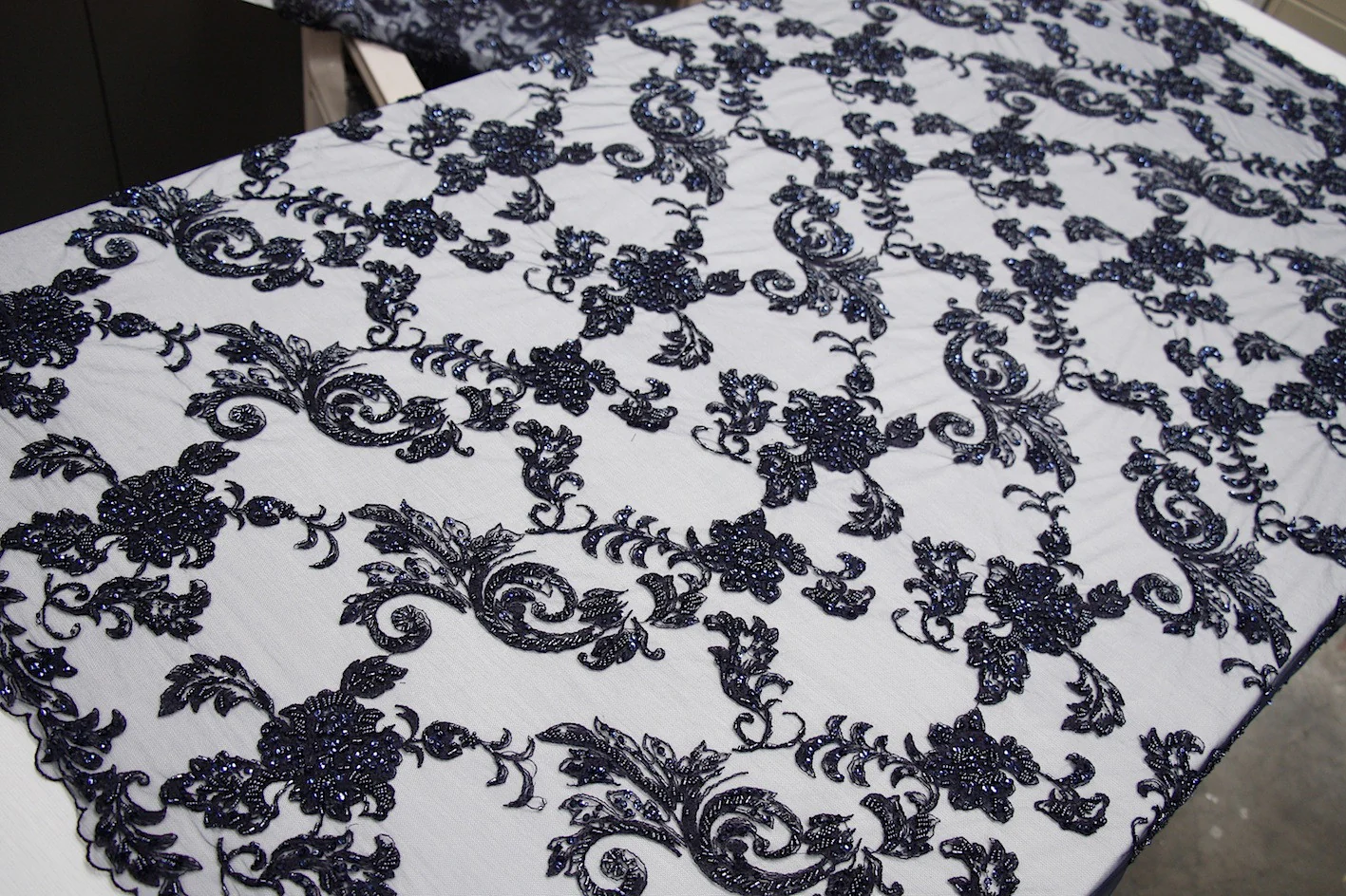 Valerie Navy Embellished Tulle - Image 5